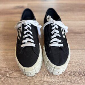 Prada Double Wheel Platform Sneakers